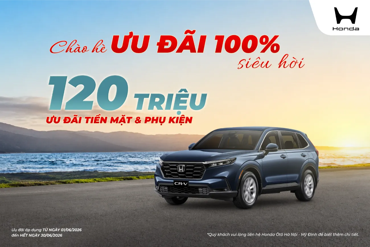 Ưu đãi Honda CR-V tháng 6/2026