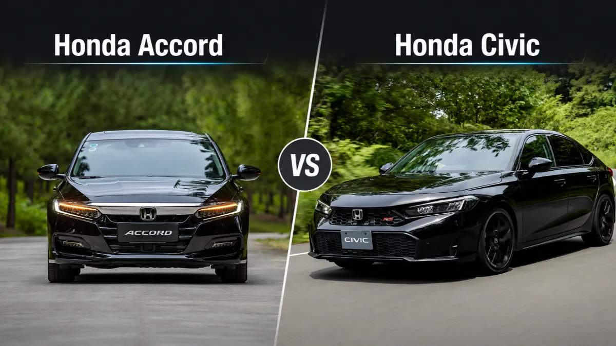 So sánh ngoại thất Honda Civic và Accord