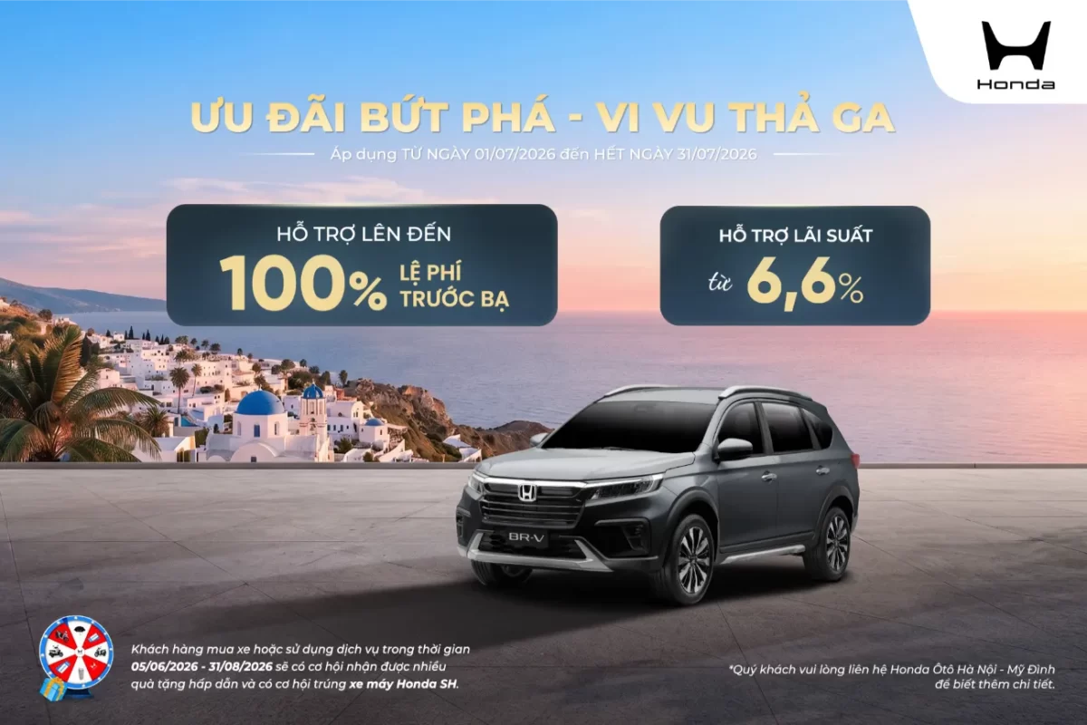 Ưu đãi Honda BR-V tháng 7/2026