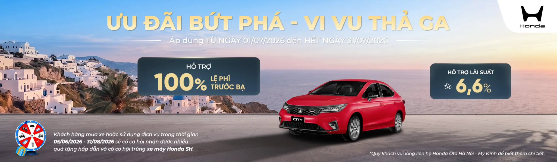 Ưu đãi Honda City tháng 7/2026