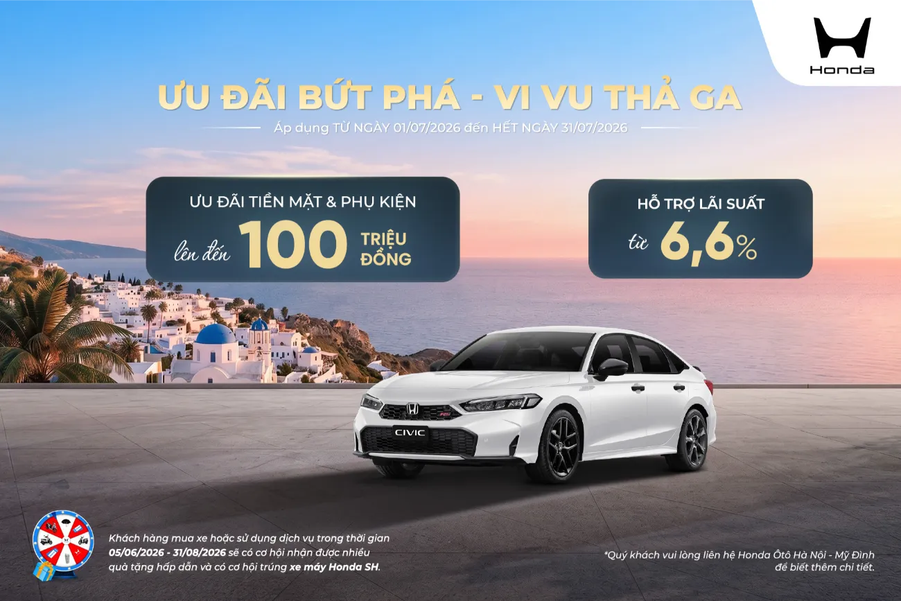 Ưu đãi Honda Civic tháng 7/2026