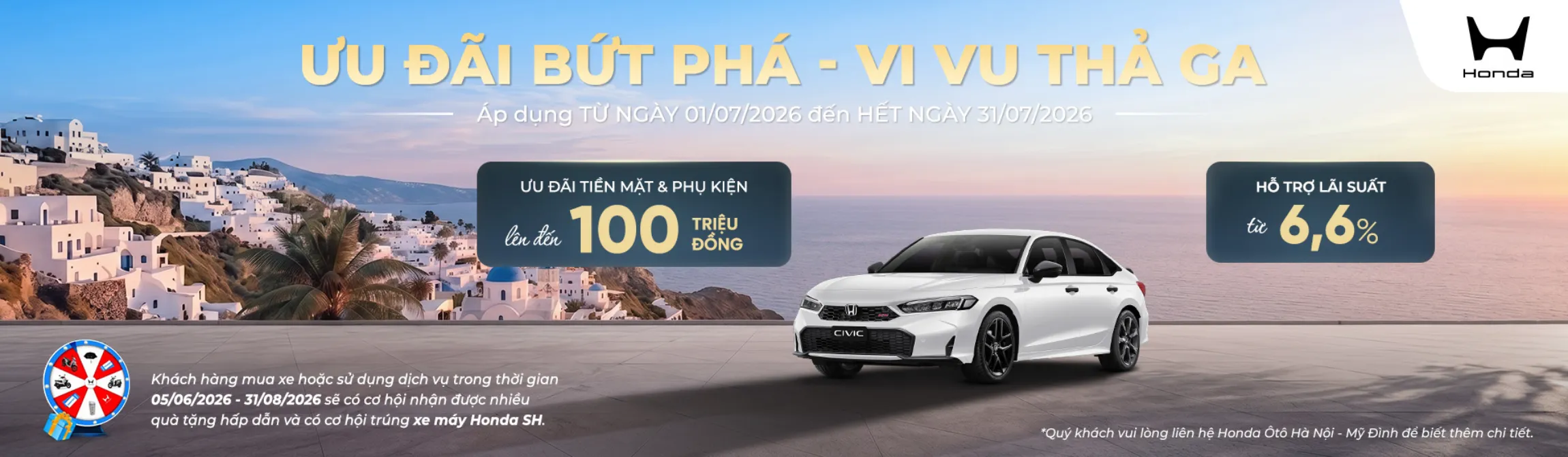 Ưu đãi Honda Civic tháng 7/2026