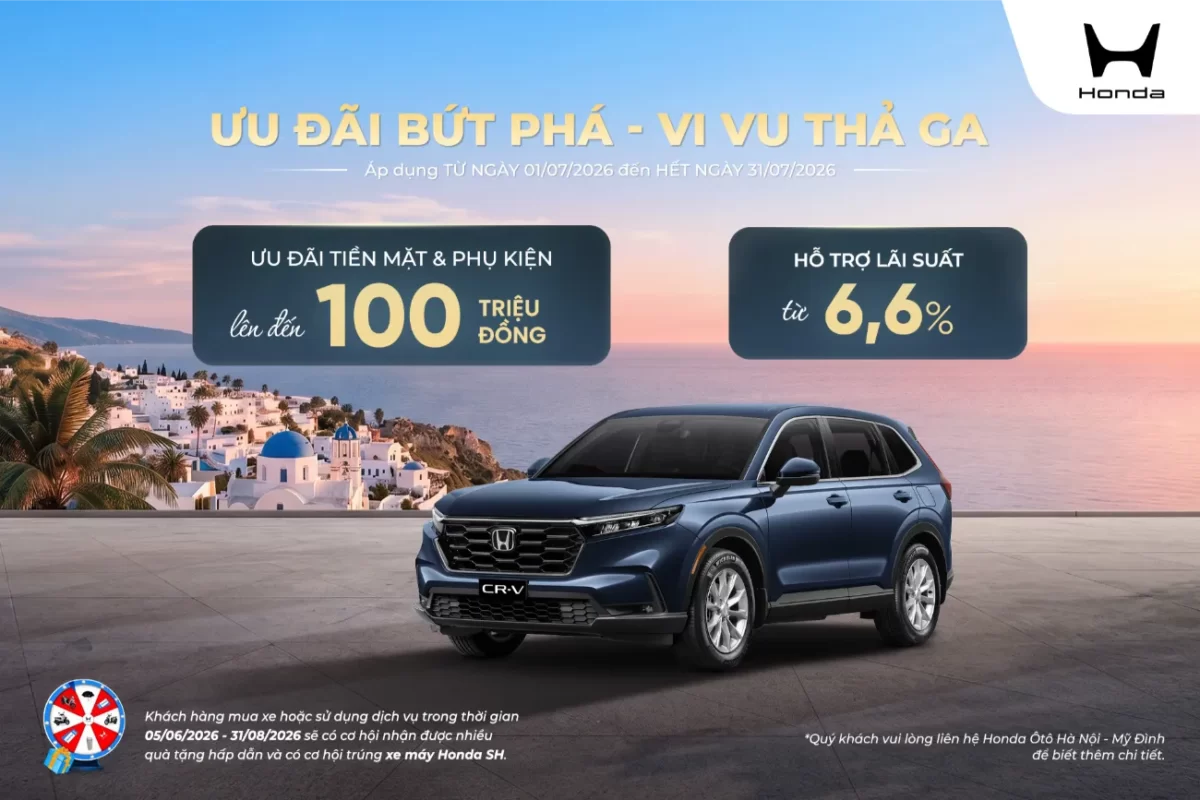 Ưu đãi Honda CR-V tháng 7/2026