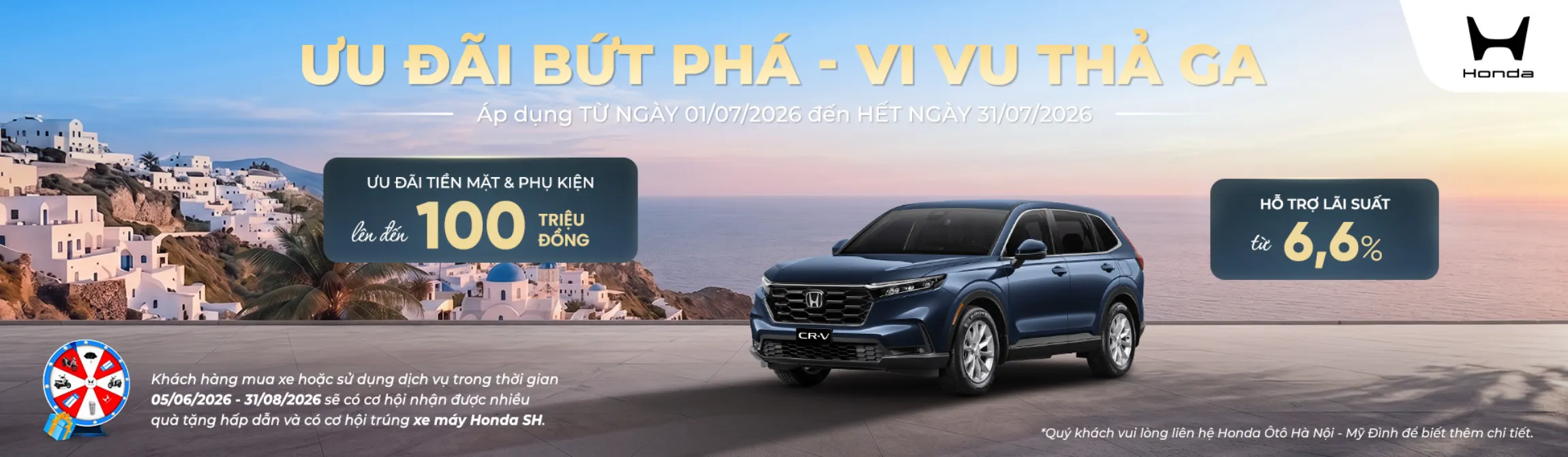 Ưu đãi Honda CR-V tháng 7/2026