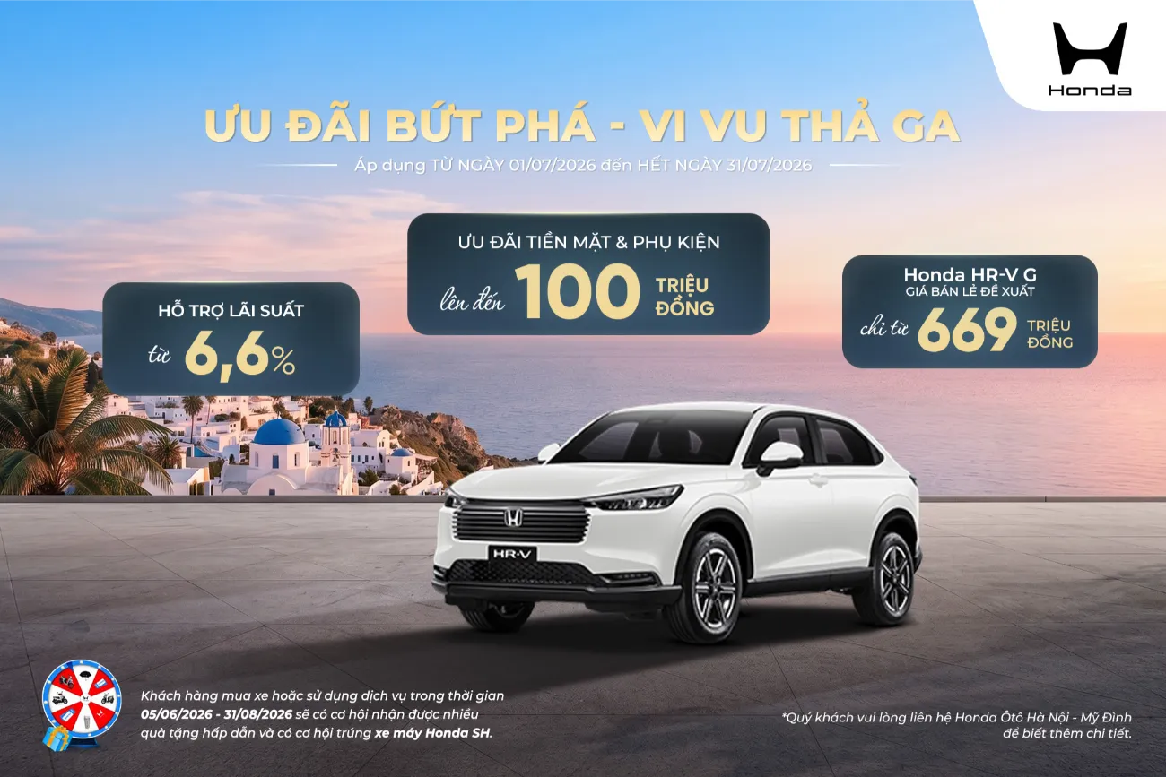 Ưu đãi Honda HR-V tháng 7/2026