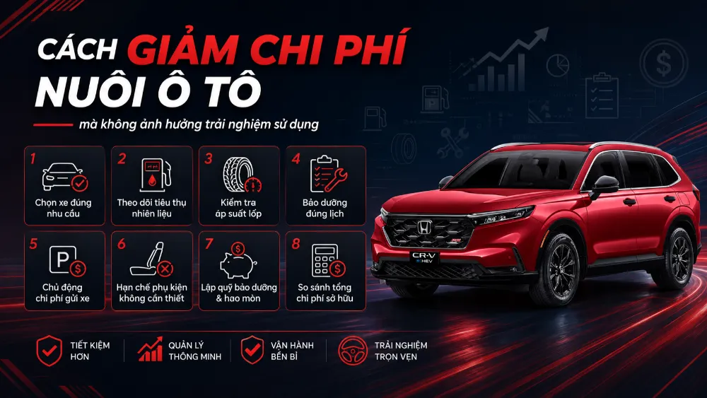 Cách giảm chi phí nuôi ô tô mà không ảnh hưởng trải nghiệm sử dụng