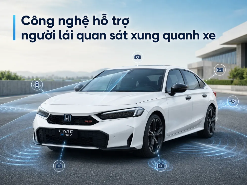 Công nghệ hỗ trợ người lái quan sát xung quanh xe
