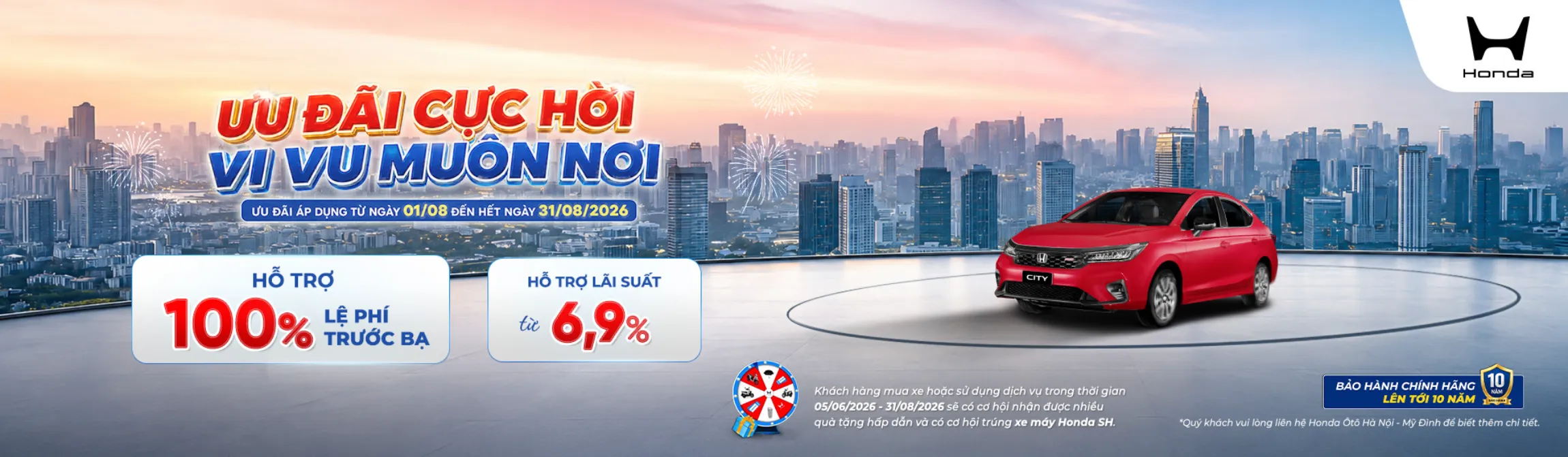 Ưu đãi Honda City tháng 8/2026