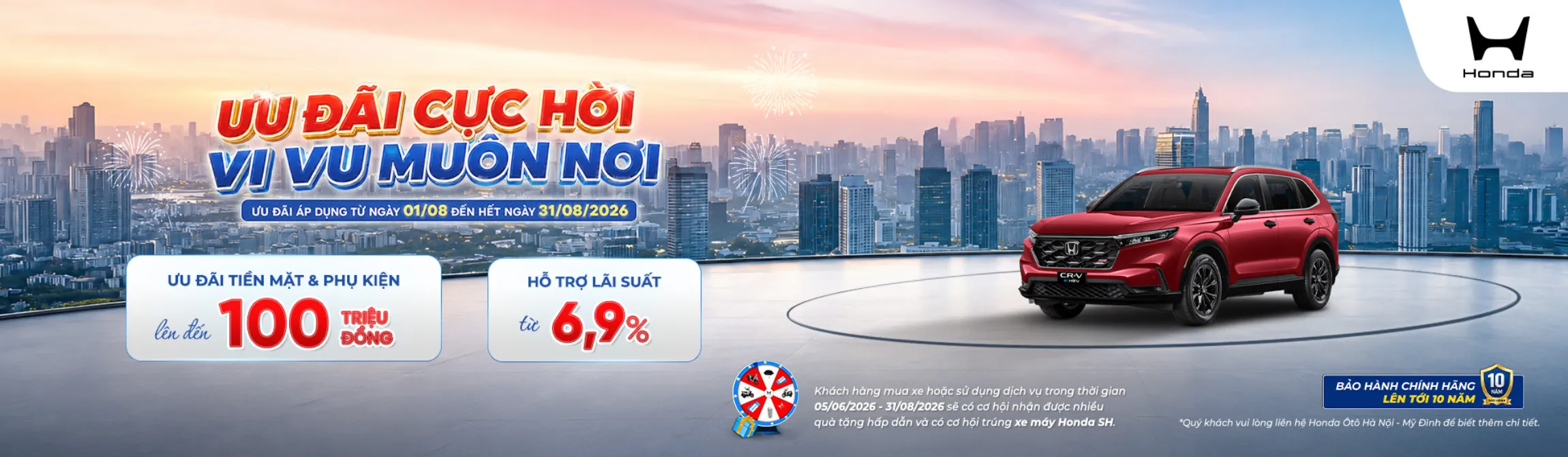 Ưu đãi Honda CR-V tháng 8/2026