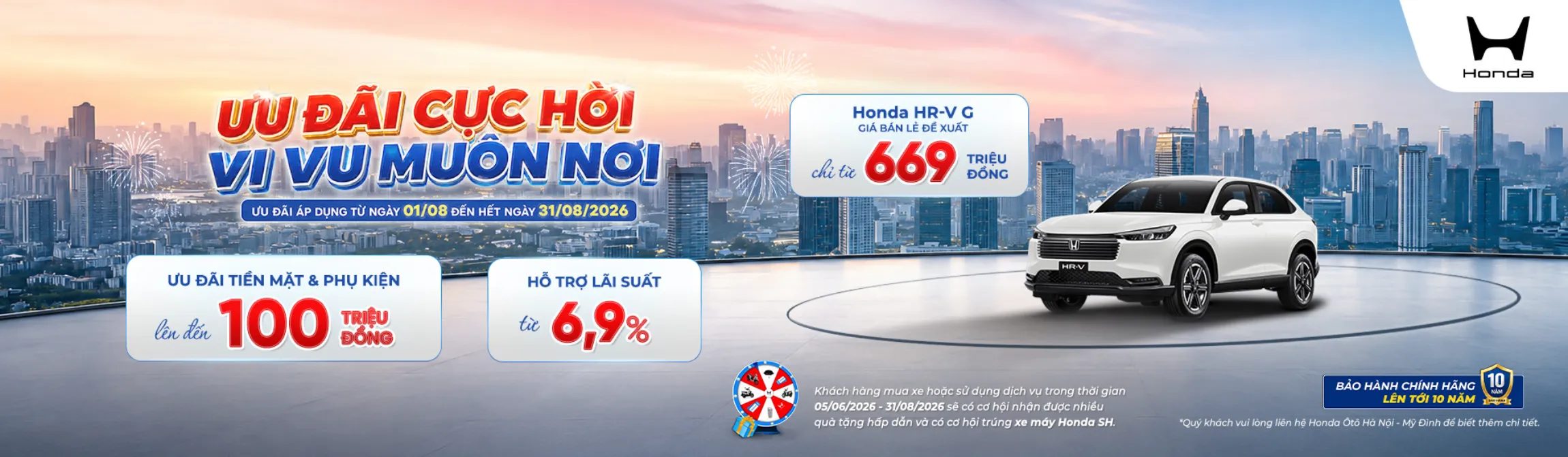 Ưu đãi Honda HR-V tháng 8/2026