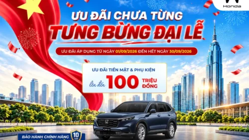 Ưu đãi mua xe Honda CR-V tháng 9/2026