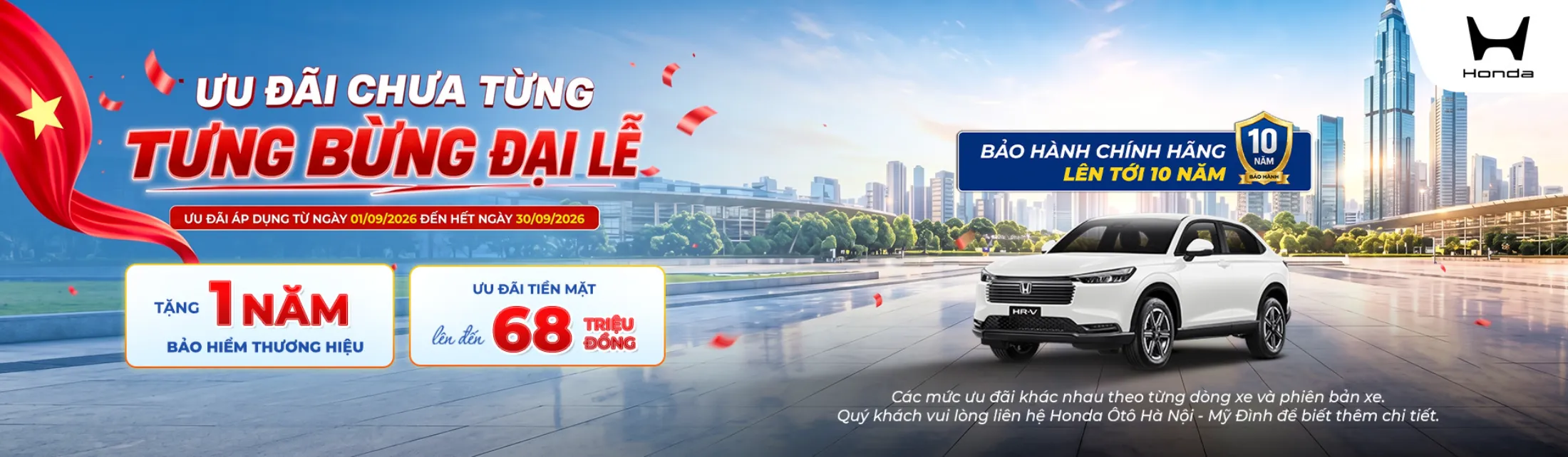 Ưu đãi mua xe Honda HR-V tháng 9/2026