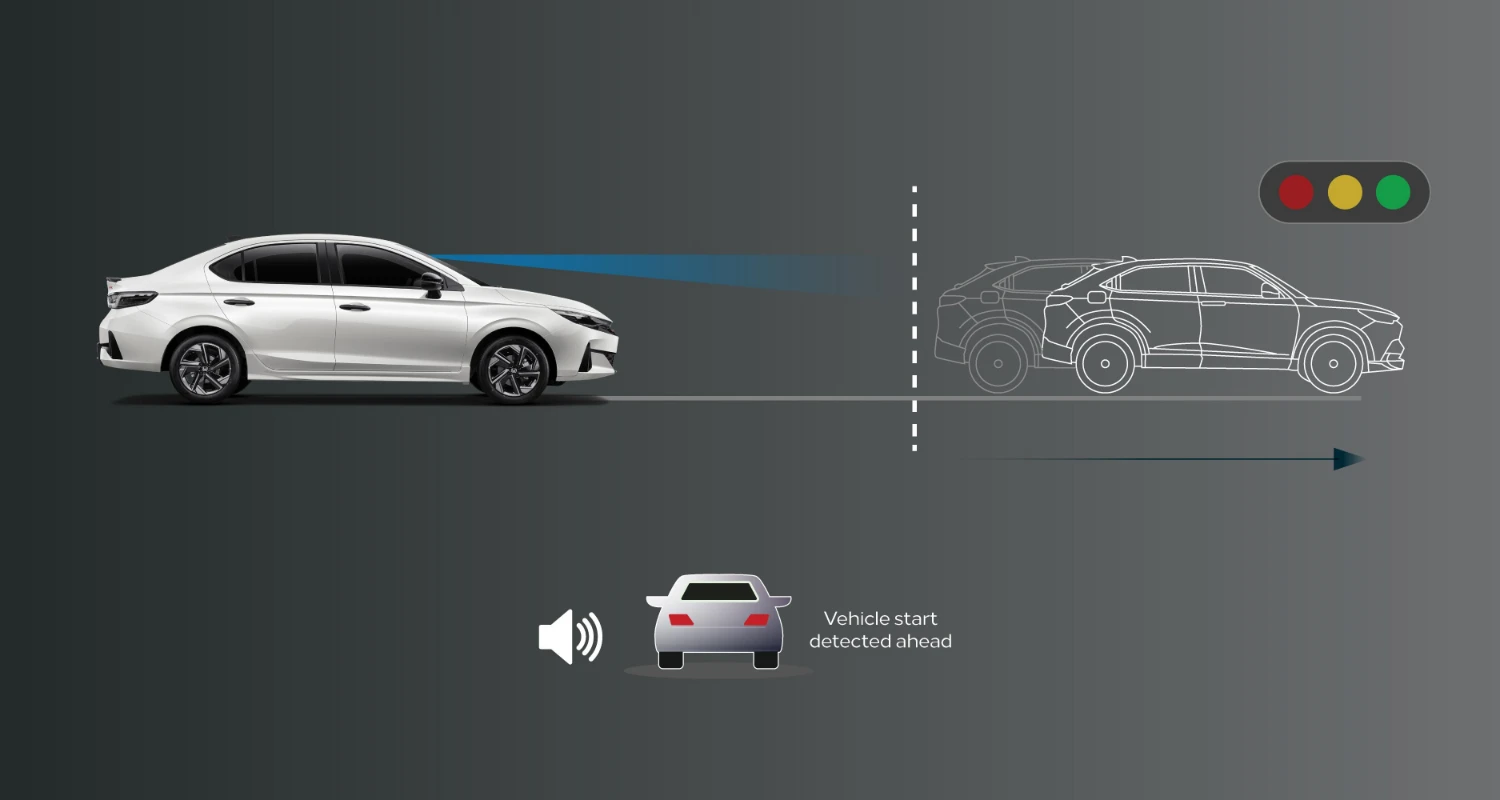 Hệ thống thông báo xe phía trước khởi hành (LCDN) trên Honda City 2026