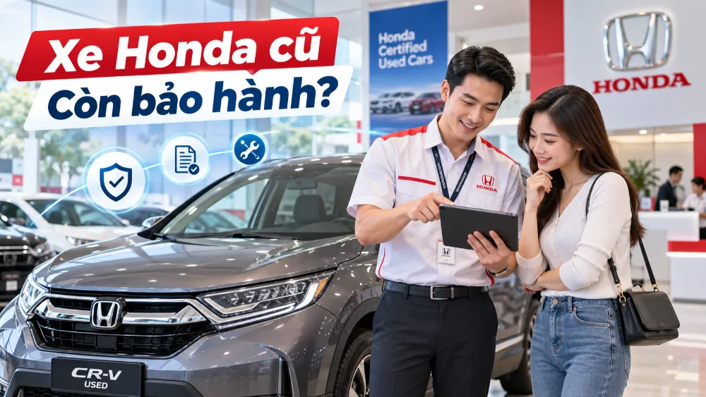 Quyền lợi bảo hành Honda có chuyển sang chủ mới.